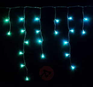 Twinkly Inteligentna kurtyna świetlna LED Twinkly, RGBW - Oświetlenie świąteczne - miniaturka - grafika 3