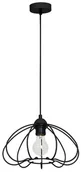 Lampy sufitowe - Solar Decoland Żyrandol na drutu 1xE27/60W/230V czarny - miniaturka - grafika 1