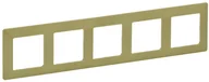 Wyłączniki światła i elektryczne - Legrand Legrand 754085 - Ramka dla przełączników VALENA LIFE 5P zielony - miniaturka - grafika 1