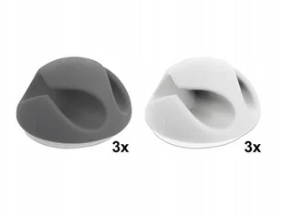 Delock Organizer kabli uchwyt multikolor 6 sztuk 18291 - Maskownice do kabli - miniaturka - grafika 5