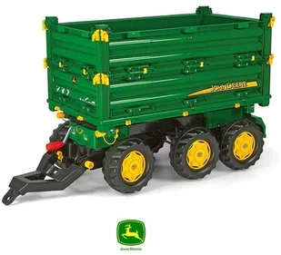 Rolly Toys Przyczepa trzyosiowa z wywrotem John Deere 125043 - Jeździki dla dzieci - miniaturka - grafika 2