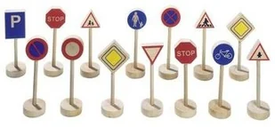 Goki Znaki drogowe (15 elementów) WM397 - Samochody i pojazdy dla dzieci - miniaturka - grafika 2