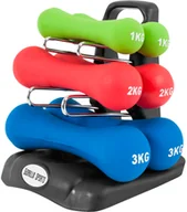 Hantle i ciężarki - Gorilla Sports Zestaw hantli gimnastycznych  12kg - miniaturka - grafika 1