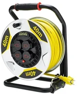 Przedłużacze i rozgałęźniki - Stanley 40m 3x2,5mm ip44 przedłużacz bębnowy z uziemieniem - miniaturka - grafika 1