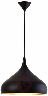 Aluminor Czarna lampa wisząca Norma - Lampy sufitowe - miniaturka - grafika 2