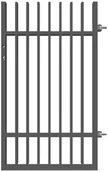Akcesoria do ogrodzeń - POLBRAM Furtka panelowa prawa 90 x 150 cm NEGROS POLBRAM - miniaturka - grafika 1