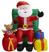 Pozostałe akcesoria świąteczne - Widmann Andreas nadmuchiwane Święty Mikołaj, jeden rozmiar 75046 - miniaturka - grafika 1