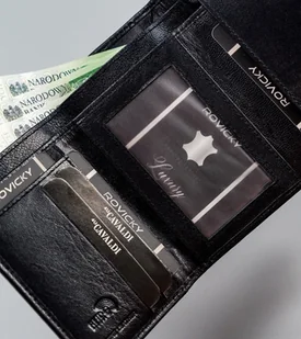 Cavaldi 4U Portfel damski ze skóry naturalnej z portmonetką na bigiel, RFID - Portfele - miniaturka - grafika 7