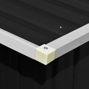 vidaXL Szopa ogrodowa, antracyt, 257x779x181 cm, stal galwanizowana! 47034 - Altany ogrodowe - miniaturka - grafika 4