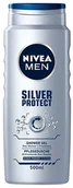 Kosmetyki do kąpieli - Nivea Men Żel pod prysznic Silver Protect 500ml 90075 - miniaturka - grafika 1