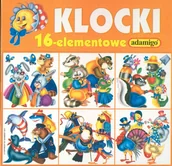 Klocki - Adamigo Klocki 16 elementowe Poamrańczowe praca zbiorowa - miniaturka - grafika 1