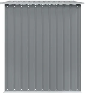 vidaXL Szopa ogrodowa, antracytowa, stalowa, 257 x 205 x 178 cm - Altany ogrodowe - miniaturka - grafika 6