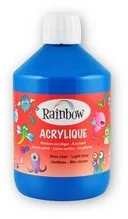Rainbow, farba akrylowa, 500 ml, błękitna - Farby i media malarskie - miniaturka - grafika 2