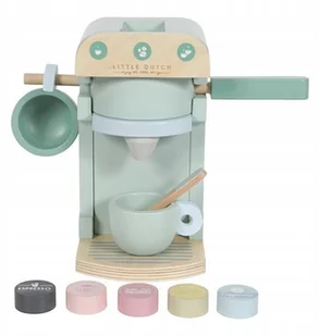 Drewniany ekspres do kawy, Little Dutch - Zabawki AGD - miniaturka - grafika 3