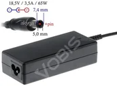 Zasilacze do laptopów - Akyga Zasilacz Akyga do notebooka AK-ND-03 18,5V 3,5A 65W 7.4 5.0+pin AK-ND-03 - miniaturka - grafika 1