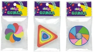 PUKKA Gumka do mazania Kolorowa Mix Wzorow Szt - Gumki biurowe - miniaturka - grafika 2