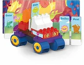 Klocki - B&B BIOBUDDI BiOBUDDi 0148 - zestaw Swampies - Swamp DragRacer, biologiczne klocki do wtykania, kompatybilne z innymi markami, wyprodukowane z ekologicznego tworzywa sztucznego, 21 klocków zaciskowych 0148 - miniaturka - grafika 1