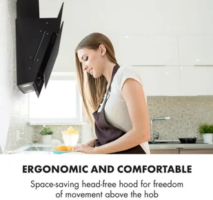 Klarstein Mirage 90 Czarny (CGCH3-Mirage-90) - Okapy kuchenne - miniaturka - grafika 7