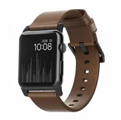 Akcesoria do smartwatchy - NOMAD Strap Modern Leather Brown 42mm / 44mm Black (NM1A4RBM00) - miniaturka - grafika 1