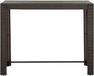 vidaXL 7-cz zestaw mebli barowych z podłokietnikami rattan PE brąz 3064813 - Pozostałe meble ogrodowe - miniaturka - grafika 10