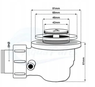 483 SANDASA Brodzik 90x90 półokrągły 15cm czarny + syfon 48379601 48379601 - Pozostałe wyposażenie warsztatu 483 SANDASA Brodzik 90x90 półokrągły 15cm czarny + syfon 48379601 48379601 - Pozostałe wyposażenie warsztatu - miniaturka - grafika 5