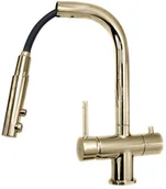 Baterie kuchenne - Blue Water Bateria trójdrożna Apala Złoto Apala_Złoto - miniaturka - grafika 1