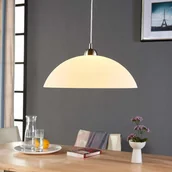 Lampy sufitowe - Lindby Klasyczna okrągła lampa wisząca biała - Valeria - miniaturka - grafika 1