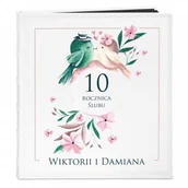 Albumy fotograficzne - NA Murrano Album Zdjęcia Duży Dla Pary Rocznica Ptaszki Nadruk ALB-BC-BK-UV-017 - miniaturka - grafika 1