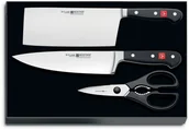 Noże kuchenne - Wüsthof Zestaw noży z nożyczkami 3dílná Klasyczny - miniaturka - grafika 1
