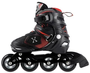 Nils Extreme NA9080 CZARNO/CZERWONE ROZM M (35-38) ŁYŻWOROLKI EXTREME - Rolki - miniaturka - grafika 5
