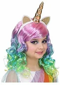 Stroje karnawałowe - Widmann WIDMANN 46935 peruka dziecięca jednorożec, wielokolorowa - miniaturka - grafika 1