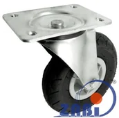 Kółka i bloczki - Zabi Koło pneumatyczne w obudowie skrętnej fi 200 łożysko 2002ŁK - miniaturka - grafika 1