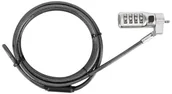 Akcesoria do serwerów - Targus Targus Defcon 3-in-1 Universal Serialized Combo Cable Lock ASP86GLX-25-S - miniaturka - grafika 1