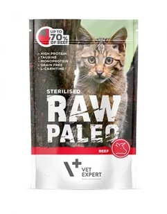 Vet Expert RAW PALEO STERILISED WOŁOWINA 100g DLA KOTA - Mokra karma dla kotów Vet Expert RAW PALEO STERILISED WOŁOWINA 100g DLA KOTA - Mokra karma dla kotów - miniaturka - grafika 1
