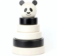 Zabawki interaktywne dla dzieci - Bajo Bajo: drewniana wieża Panda - miniaturka - grafika 1