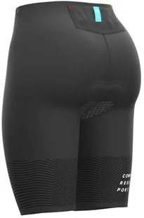 Compressport Triathlonowe spodenki kompresyjne damskie TRI UNDER CONTROL czarne - Bielizna sportowa damska - miniaturka - grafika 2