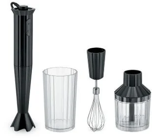 Alessi Plissé czarny z akcesoriami 4 el. MDL10S B - Blendery ręczne - miniaturka - grafika 2