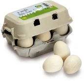 Zabawki AGD - Erzi JAJKA BIAŁE W PUDEŁKU 6 szt. 17010 - miniaturka - grafika 1