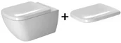 Miski WC - Duravit Happy D.2 54x36,5 cm z deską biały 2221090000+0064590000 - miniaturka - grafika 1