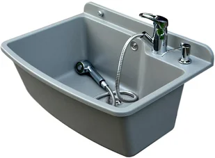 Zlewozmywak Zlew Gospodarczy Maximus 61cm komora - Zlewy i komory gospodarcze - miniaturka - grafika 4