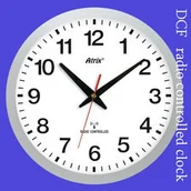 Zegary - Atrix Zegar srebrny sterowany radiowo #1 - miniaturka - grafika 1