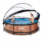 Baseny ogrodowe - Basen Ogrodowy Stelażowy 300x76cm + Pompa + Kopuła - miniaturka - grafika 1