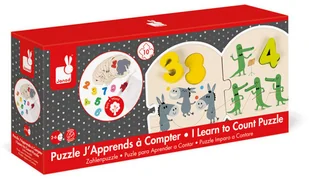 Janod Drewniane Puzzle Uczę się Liczyć Cyferki - Układanki dla dzieci - miniaturka - grafika 11