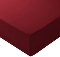 Prześcieradła - AmazonBasics prześcieradło z gumką, z mikrofibry, czerwony burgund, 160x200 x 30 cm FLT-BGD-019 - miniaturka - grafika 1