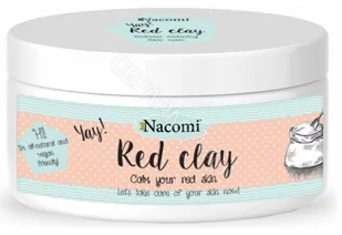Nacomi Czerwona glinka maska łagodząca 100g - Maseczki do twarzy - miniaturka - grafika 3