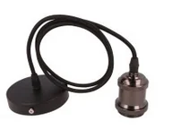 Lampy sufitowe - Led line Lampa, oprawa zwieszana 1xE27 aluminium - perłowa czerń 249853 - miniaturka - grafika 1