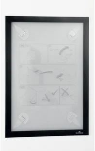 Durable Ramka samoprzylepna Duraframe ścianę Wallpaper A4 Durable, Kolor: Czarny DO 28.02 GRATIS DO ZAMÓWIEŃ DURABLE POWYŻEJ 200 ZŁ 484301 - Ramki na zdjęcia - miniaturka - grafika 2