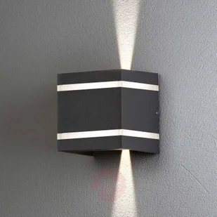 Konstmide Kinkiet zewnętrzny Cremona efekt pasków, 14cm - Lampy ogrodowe - miniaturka - grafika 2