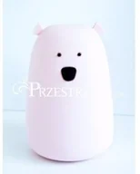 Lampy pozostałe - Rabbit&friends SILIKONOWA LAMPKA DO POKOJU DZIECKA - RABBIT & FRIENDS - Różowy Miś - duża 111R - miniaturka - grafika 1