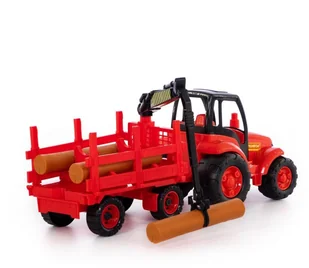 POLESIE Mistrz", traktor z przyczep do przewozu duycy (w siatce) POL-8229 - Samochody i pojazdy dla dzieci POLESIE Mistrz", traktor z przyczep do przewozu duycy (w siatce) POL-8229 - Samochody i pojazdy dla dzieci - miniaturka - grafika 4